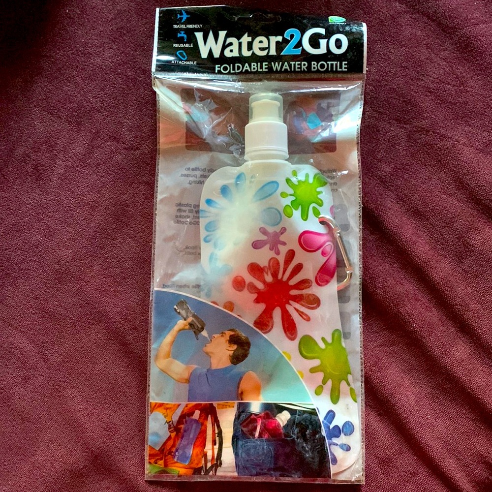 Water 2 Go Foldable Water Bottle